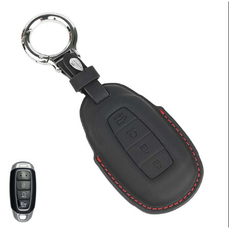 KeyCare PU 3D Hyundai Pure Vegan Leather Series Key Cover With Key Chain 60 KeyCare PU 3D Hyundai Pure Vegan Leather Series Key Cover With Key Chain 60